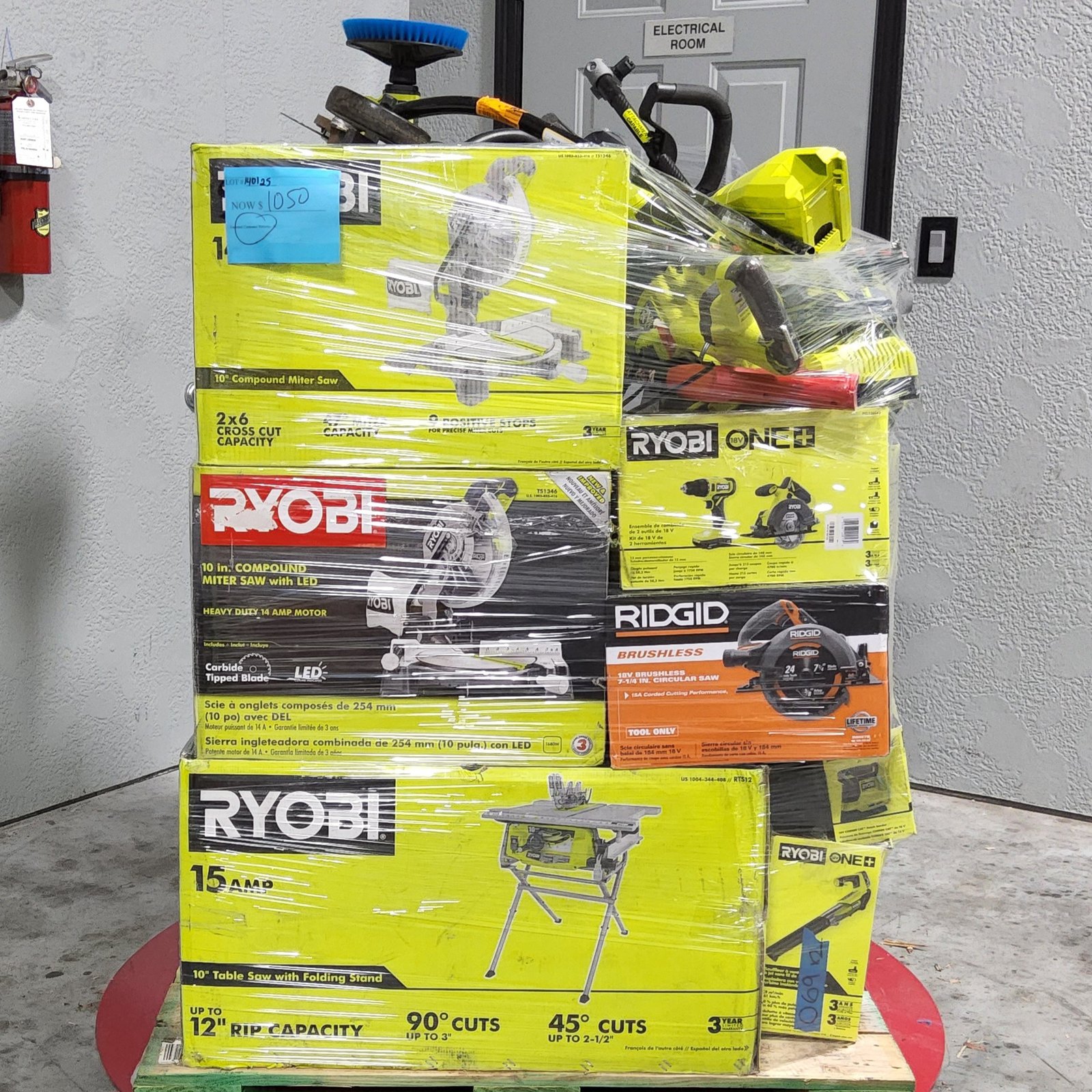 MIXED TOOL PALLET – LOT ID: 140125 100% Tested and Working (WITH BATTERIES AND CHARGERS)